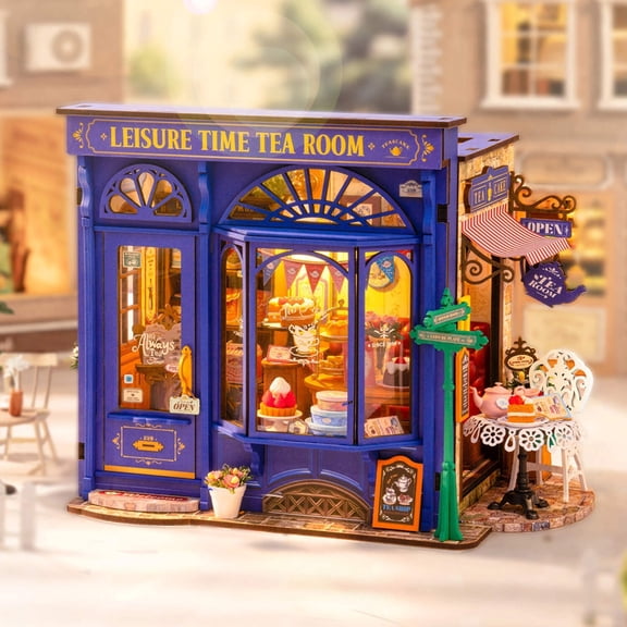 Rolife DG171 DIY Miniature House Kit - Leisure Time Tea Room