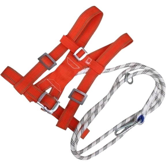 Full Body Safety Harness, Adjustable Roofing Equipment Durable Construction and Utilities Equipment Ideal for Bridge Workers, Electricians, Window Cleaners