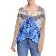 thumbnail image 1 of Free People Womens Aloha State of Mind Pullover Blouse, Multicoloured, X-Small, 1 of 4
