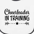 thumbnail image 3 of Inktastic Cheerleader in Training Baby Terry Cloth Bib, 3 of 3