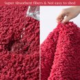 thumbnail image 2 of Ashler Ultra Soft Non Slip Bathroom Shower Area Rug Water Absorbing Plush Mat, 2 Sets Red 17 x 24 & 24 x 36 inches, 2 of 7