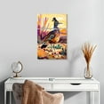 thumbnail image 2 of Elephant Stock Desert Roadrunner Wall Art - Vertical Multi Panel Canvas - Living Room Wall Decor - Animal Multi Panel - Orange And Purple Decor By Ryan James - 14" x 23", 2 of 4