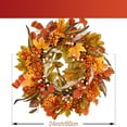 thumbnail image 3 of 24in Farmhouse Wreath Outside Indoor Decor Large Harvest Crafts Wreaths Rustic Thanksgiving Halloween, 3 of 8
