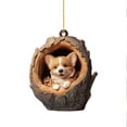 thumbnail image 2 of Animals Christmas Ornaments Christmas Tree Animals Print Acrylic Ornaments Forest Animals Decorations Christmas Decorations Souvenir Gifts, 2 of 3