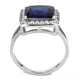 thumbnail image 3 of Luxe Jewelry Designs Women's Stainless Steel Ring with Montana Synthetic Glass Stone - Size 9 (Pack, 3 of 4