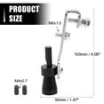 thumbnail image 5 of 2pcs S Size Aluminum Alloy Universal Turbo Sound Exhaust Muffler Pipe Whistle Roar Maker for Car Black Silver Tone, 5 of 6