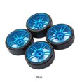thumbnail image 3 of VONKY 4piece 27mm Drift Tire Metal Wheel Rim Compatible With 1/28 Wltoys K969 Remote Control Car sky blue, 3 of 6