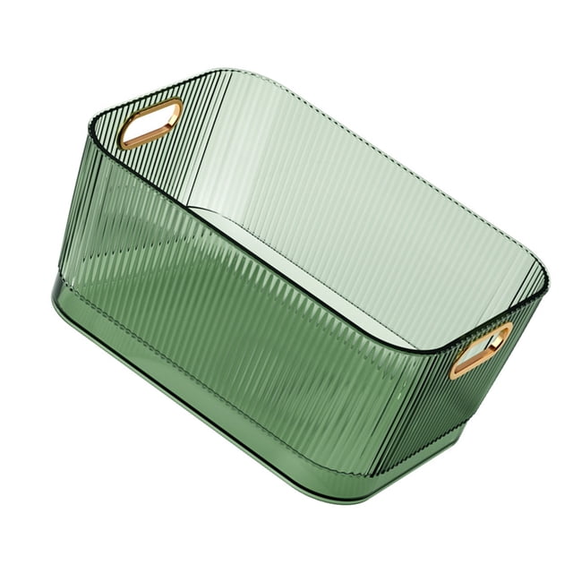 Cesta de Almacenamiento de Escritorio, Amplia Capacidad, Apariencia Transparente, Material Acrílico Resistente, Asa CÓModa, Ideal Para Organizar Y