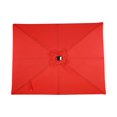 thumbnail image 2 of Sun-Ray 9'x7' Rectangular Solar Lighted Umbrella - Ruby Red, 2 of 3