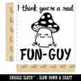 thumbnail image 2 of I Think You're a Fun-Guy Fungi Motivational Quote Mushroom Pun Self-Inking Rubber Stamp Ink Stamper - Red Ink - Large 1-1/2 Inch, 2 of 7