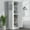 White, variant on Harper & Bright Designs Tall Bathroom Storage Cabinet Doors and Hook, Modern Freestanding Cabinet with Adjustable Shelves for Bathroom, Black