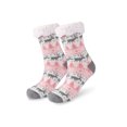 thumbnail image 5 of Women Warm Super Soft Plush Slipper Sock Winter Fluffy Crew Socks Casual Home Sleeping Fuzzy Cozy Sock,4Pairs, 5 of 8