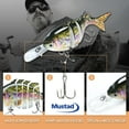 thumbnail image 3 of TRUSCEND Swimmax Creek Fishing King, Lifelike Fishing Lures for Bass Trout Crappie Bluegill Panfish, Smallest Jointed Swimbaits for Freshwater, Easy Catch Crankbait Fishing Gifts for Family Fishing, 3 of 7