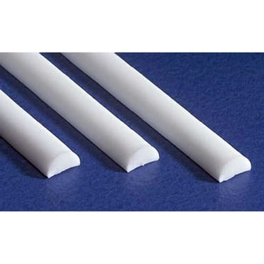 Evergreen Scale Models Half Round 1/8 3 EVG244 Plastic Building Supplies