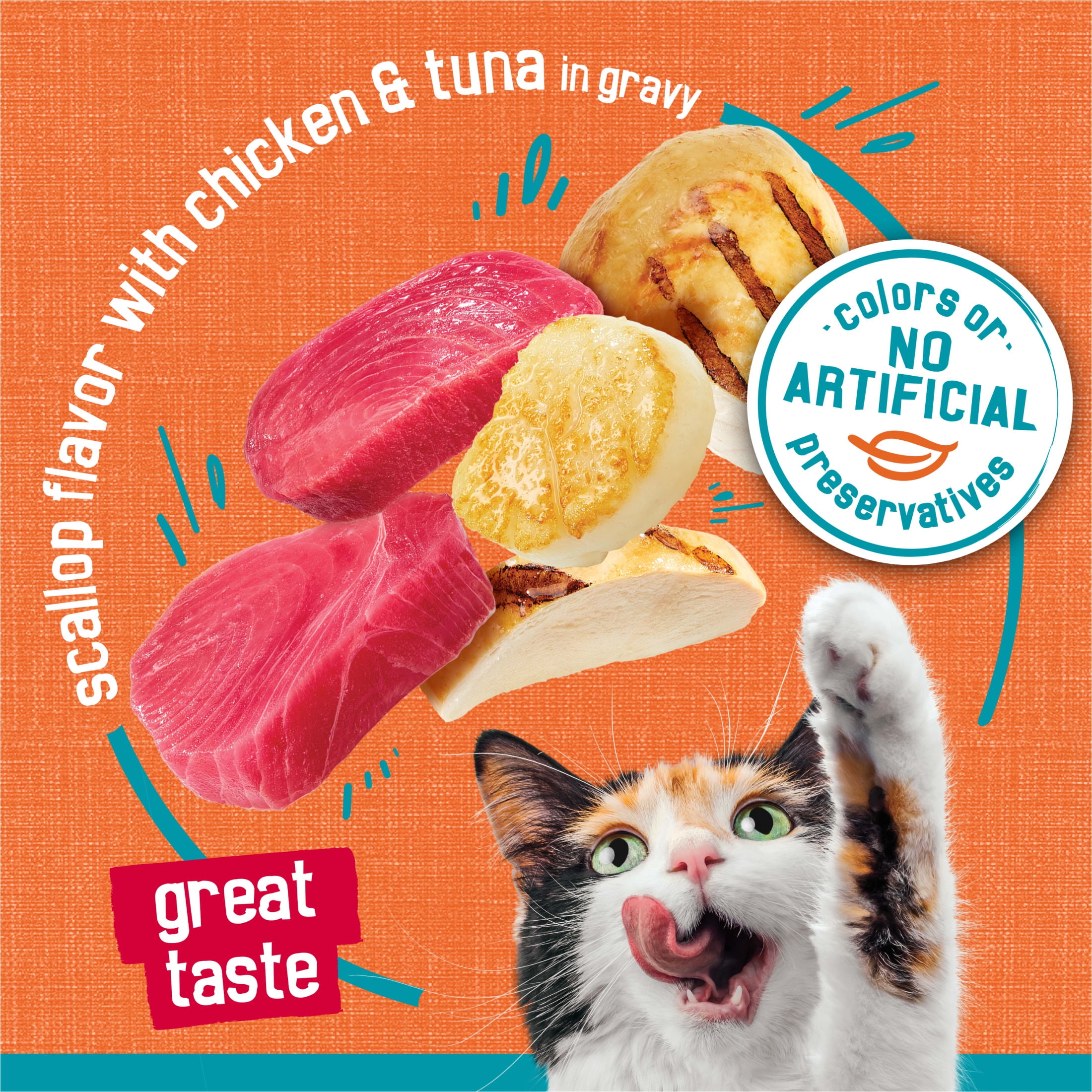 (12 pack) Purina Friskies Chicken and Tuna, Wet Cat Food, 5.5 oz Cans