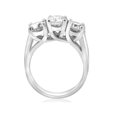 thumbnail image 2 of 3ct Three Stone Diamond Engagement Ring 14K White Gold, 2 of 3