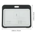 thumbnail image 3 of 2Pcs Horizontal Card Holder ID Cards Sleeve Anti-scratch Working Cards Protector With Lanyard, 3 of 8