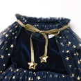 thumbnail image 5 of IBTOM CASTLE Toddler Girls Velvet Romper Tulle Tutu Dress + Cloak Baby Birthday Xmas Dress up Halloween Costume Fall Winter Outfits 3-4 Years Navy Blue, 5 of 8