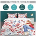 thumbnail image 5 of 4th of July Duvet Cover Set Pattern Soft Bedding Set Comforter Cover Set(1 Duvet Cover + 2 Pillowcases), 5 of 6