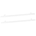 thumbnail image 1 of Uxcell PVC Poster Hanger Rail Poster Strip Bar 45cm/18inch Clear with Clips for Poster, Map, 4 Set, 1 of 5
