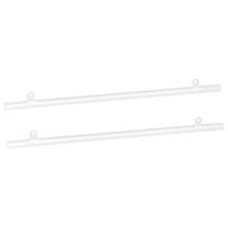 Uxcell Poster Hanger Rail Poster Strip Bar 45cm/18inch Clear with Clips for Poster, Map, 2 Set