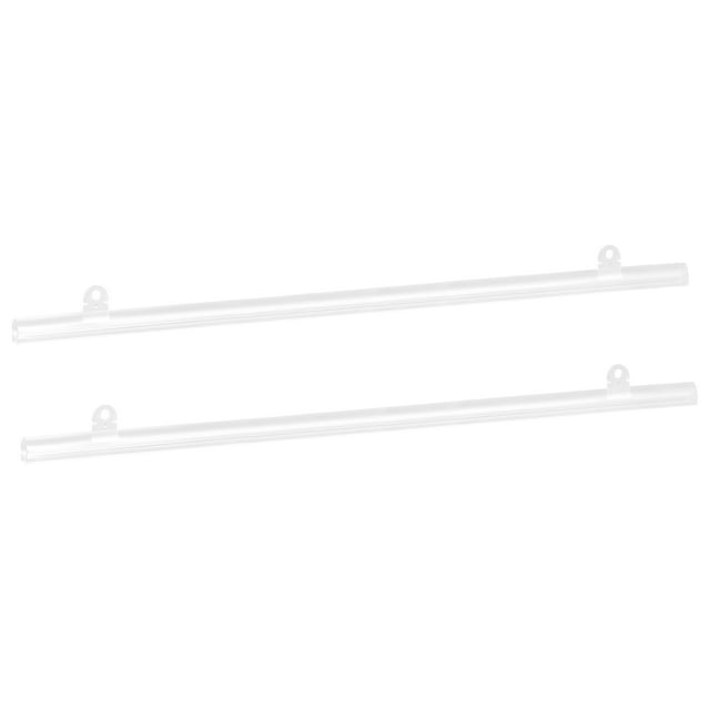 Uxcell PVC Poster Hanger Rail Poster Strip Bar 45cm/18inch Clear with Clips for Poster, Map, 4 Set