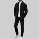 thumbnail image 1 of Ceisia Men's Slim Fit Waffle Knit 2-Piece Set Long Sleeve Zip-Up Jacket with Elastic Waist Drawstring Pants Gifts, 1 of 6