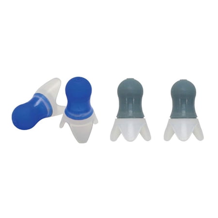 tooloflife One Pair Ear Plugs Anti Noise Earplugs Silicone Wrapped for Sleeping Swimming Gray