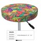 thumbnail image 4 of Balery Colorful Dinosaur Fundas de asiento para taburete de bar redondo de tela de terciopelo ajustables que protegen de arañazos y manchas para sillas de 14 a 17 pulgadas.-12 inch, 4 of 7