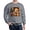 Graphite Gray, variant on CafePress - Adorable Yorkshire Terrier Yorke Christmas Sweatshirt - Crew Neck Sweatshirt