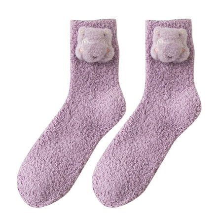 

Pxiakgy fall clothes for women 2022 Pair Comfortable Of Print Cotton Animal Socks Socks 1 Women Lady Casual Pattern Socks Purple + One size