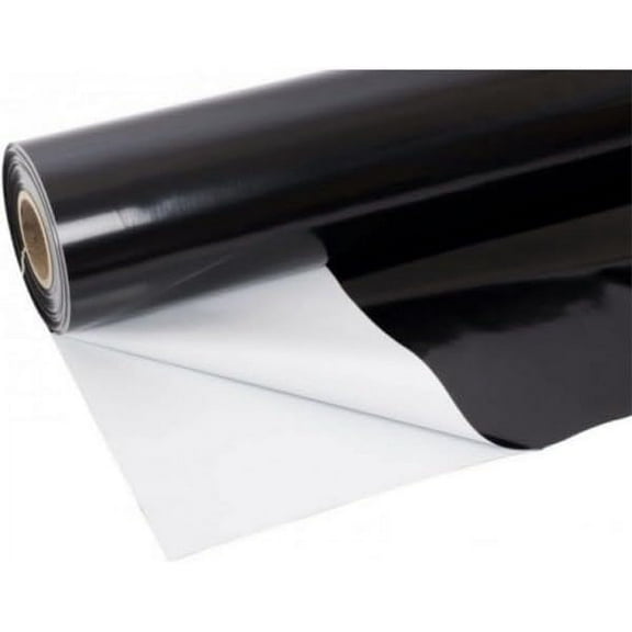 Crawl Space Vapor Barrier - 20 mil - Thick Plastic sheeting, Drop Cloth Moisture Barrier Covering for Crawl Space Encapsulation, Heavy Duty Polyethylene Film, Black and White Panda Film (24' x 100')