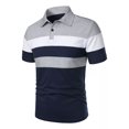 thumbnail image 3 of Playeras Casual De Manga Corta A Rayas De Moda Para Hombre, 3 of 8