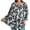 Black Floral, variant on Womens Plus Size Tunics Tops 3/4 Sleeve Shirts Pleated Floral Blouses XL-5XL