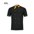 thumbnail image 3 of Baohd Polyester Restaurant Kitchen Uniform - Wear-resistant And Colorfast Easy To Maintain Chef Shirt Cooking Sleeve Black 4XL, 3 of 6