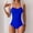 A783 Blue, variant on One Piece Swimsuits for Women Built-in Bra Sweetheart Neck Twist Front Monokini Ruched Tummy Control Bathing Suits Slimming Flattering Beachwear