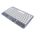 thumbnail image 3 of Clavier Rétro, Clavier de Machine à Écrire Sans Fil avec Lumière RVB, Clavier Vintage Portable Ultra Mince Compact Mini pour Ordinateur Portable Tablette Téléphone Intelligent, 3 of 7