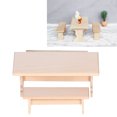 thumbnail image 1 of Domqga 1:12 Dining Table, Dollhouse Dining Table Desks Decorations For Children For Photography Prop For Miniature Dollhouse For Room Box For House Model, 1 of 8