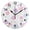 Black, variant on Pastel Garden Doodle Wall Clock 10in Round Artistic Oil Painting Home Decor Desk Table Clock