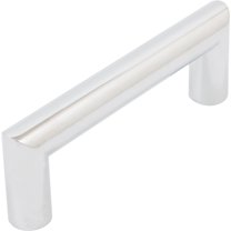 Contemporary Round Cabinet Pull, 3 Inches, Zinc Base Material, Polished Chrome by Stone Harbor Hardware