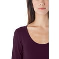 thumbnail image 3 of Scoop Neck 3/4 Sleeve Fitted Top, 3 of 3