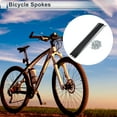 thumbnail image 2 of Unique Bargains 1 Set Universal Bicycle Spokes 13G Bike Wheel Spokes Nipple 45 Steel Black-301mm, 2 of 7