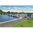 thumbnail image 2 of Art.com St. Petersburg, Florida - Snell Isle Bridge View Stretched Canvas Print Wall Art by Lantern Press, 18" x 12", 2 of 4