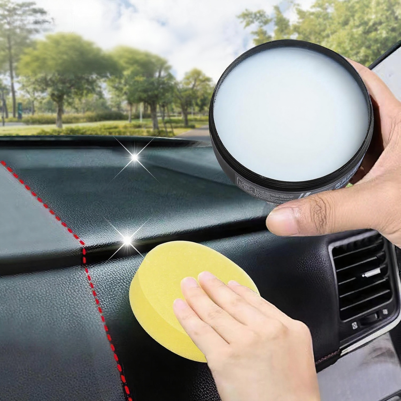 Leather Cleaning and Care Cream & Cleaning Paste for Leather Care, 2025 New Car Leather Repair Cream, Automotive Interior and Furniture Leather Maintenance Cream for Cars