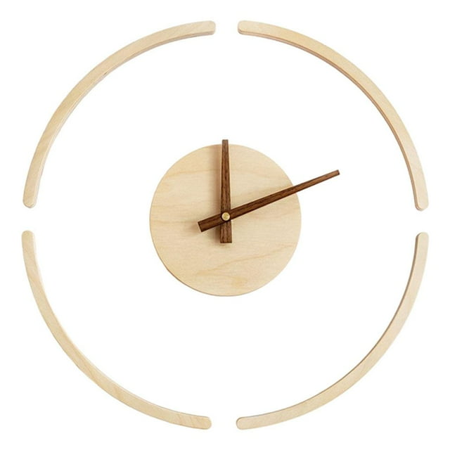jifeng 14 inch Wooden Wall Clock Decorative Creative for Classroom bathroom and kitchen