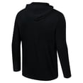 thumbnail image 3 of Men's Colosseum Black Iowa Hawkeyes Logo Lockup Active Blend Long Sleeve  T-Shirt Hoodie, 3 of 3