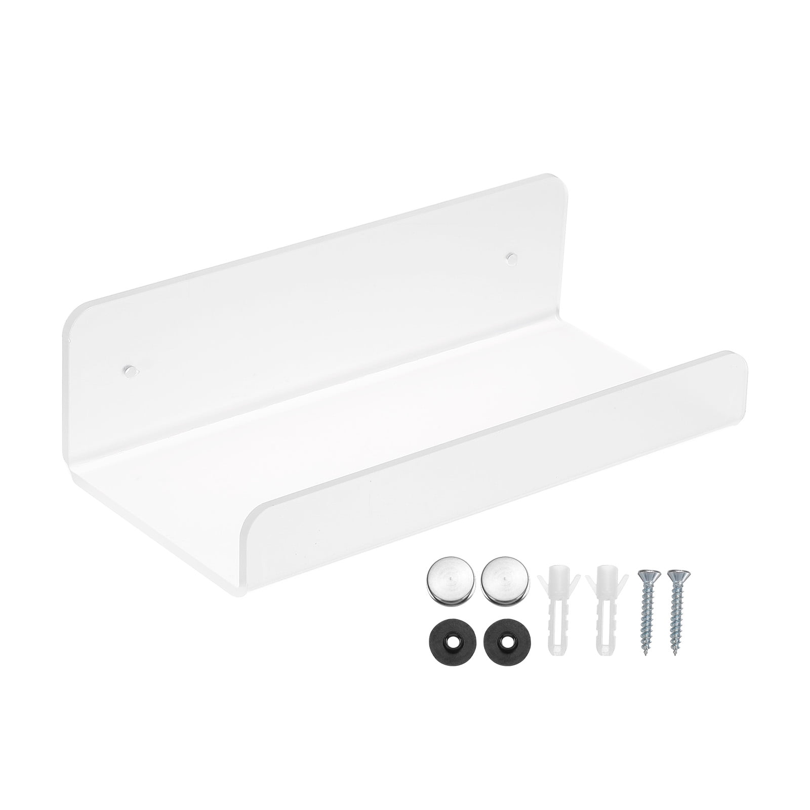 Uxcell Acrylic Floating Shelf 7.87 x 3.94 Inch Floating Wall Mounted
