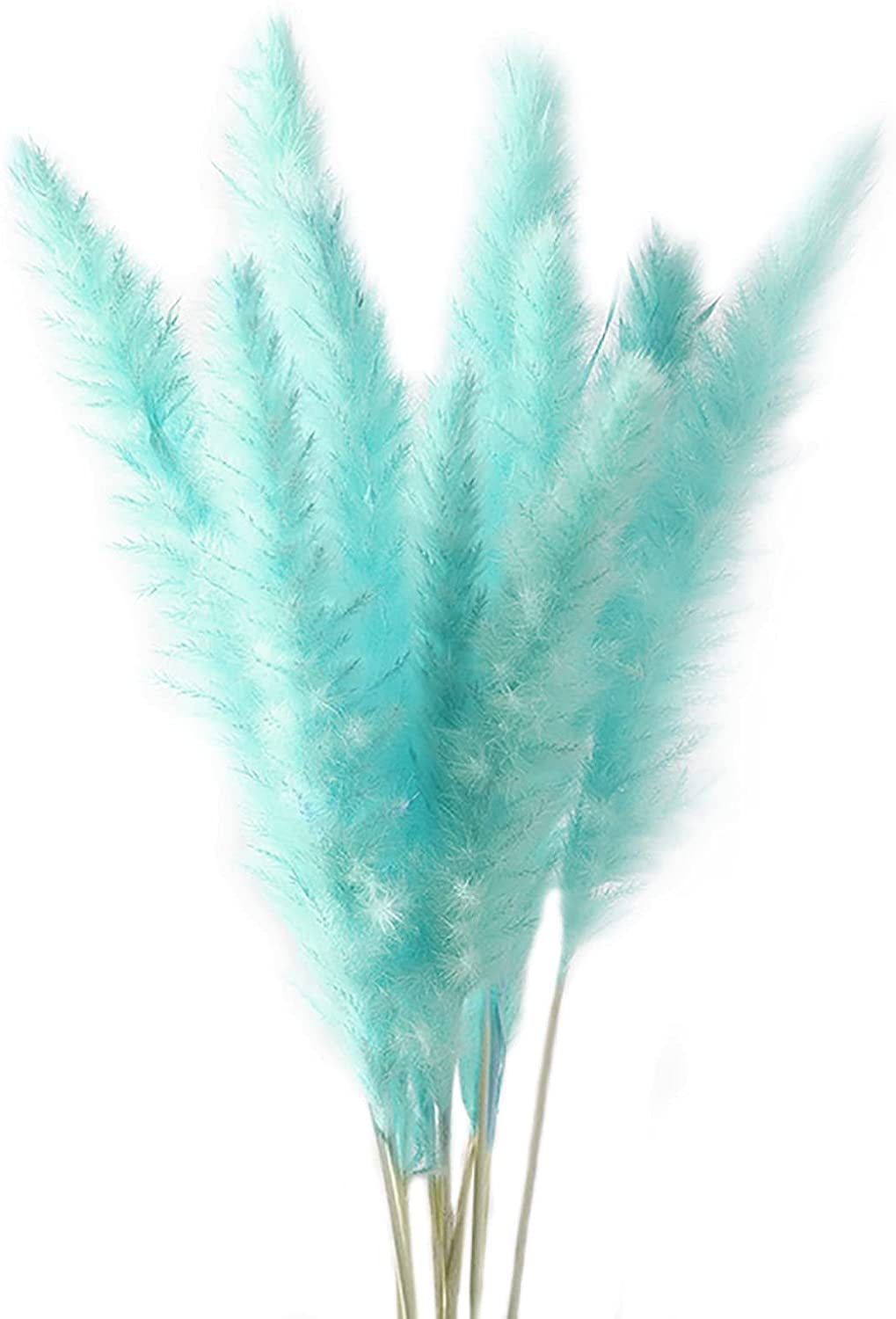 GRNSHTS 30 Branches Pampas Grass Fluffy Reed Grass Artificial Dried Pampas Plants Boho Home