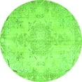 thumbnail image 1 of Ahgly Company Indoor Round Persian Green Traditional Area Rugs, 4' Round, 1 of 1