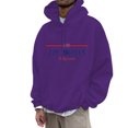 thumbnail image 1 of VBARHMQRT Plus Size Sweatshirt Men's Fashion Casual Part 3D Print Long Sleeve Drawstring Hooded Sweater Tops, 1 of 4